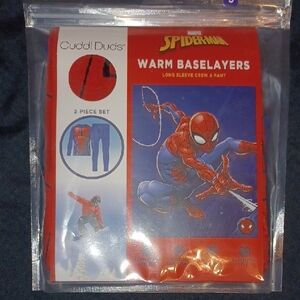 New In Sealed Pack Marvel Spider-Man Base Layer Set By Cuddl Duds Boys Small